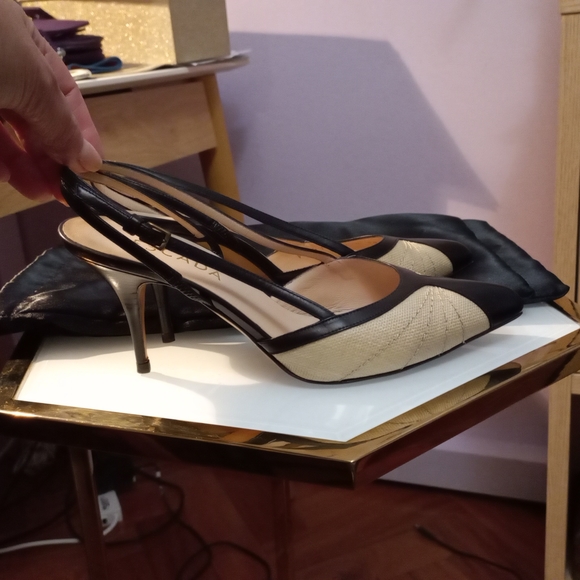 Escada shoes beige black size 38 - Picture 3 of 6